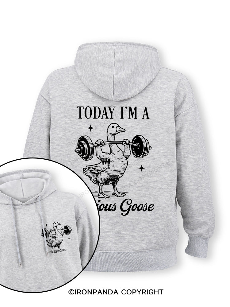 TODAY I'M A Serious Goose Double-Sided Printed Classic Gym Hoodie