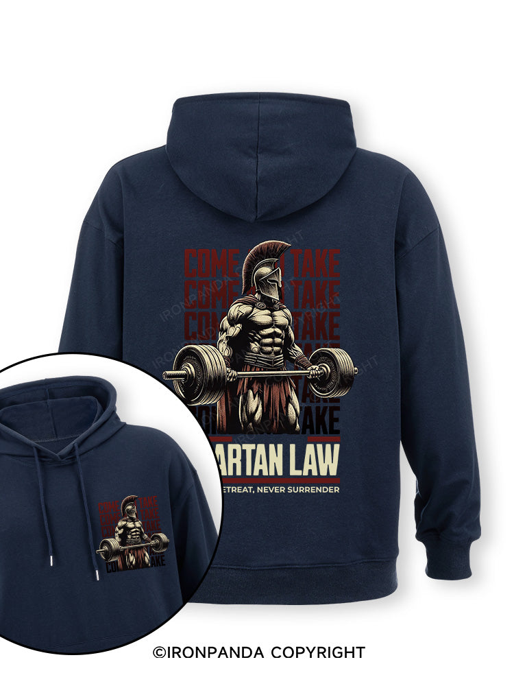 spartan law Double-Sided Printed Classic Gym Hoodie