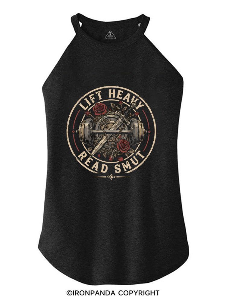 LIFT HEAVY READ SMUT BOOK GYM LOVER ROCKER COTTON TANK
