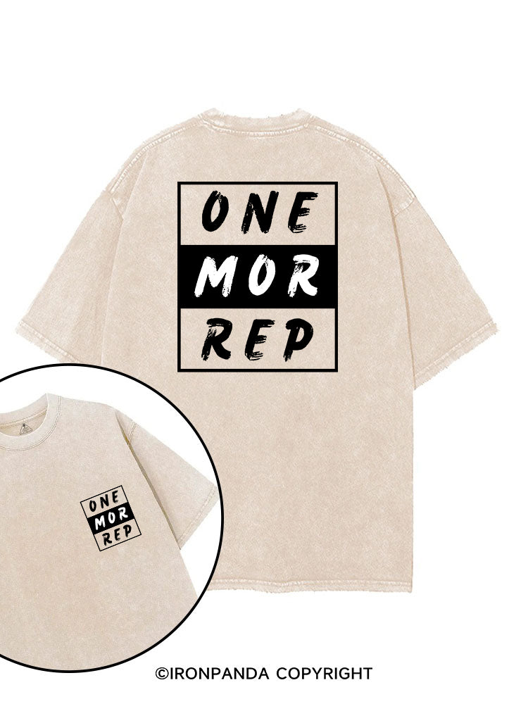 ONE MORE REP POSITIVE GYM STYLE printed Gym Shirt