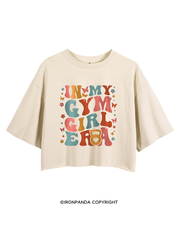IN MY GYM GIRL ERA FUNNY WORKOUT CROP TOPS