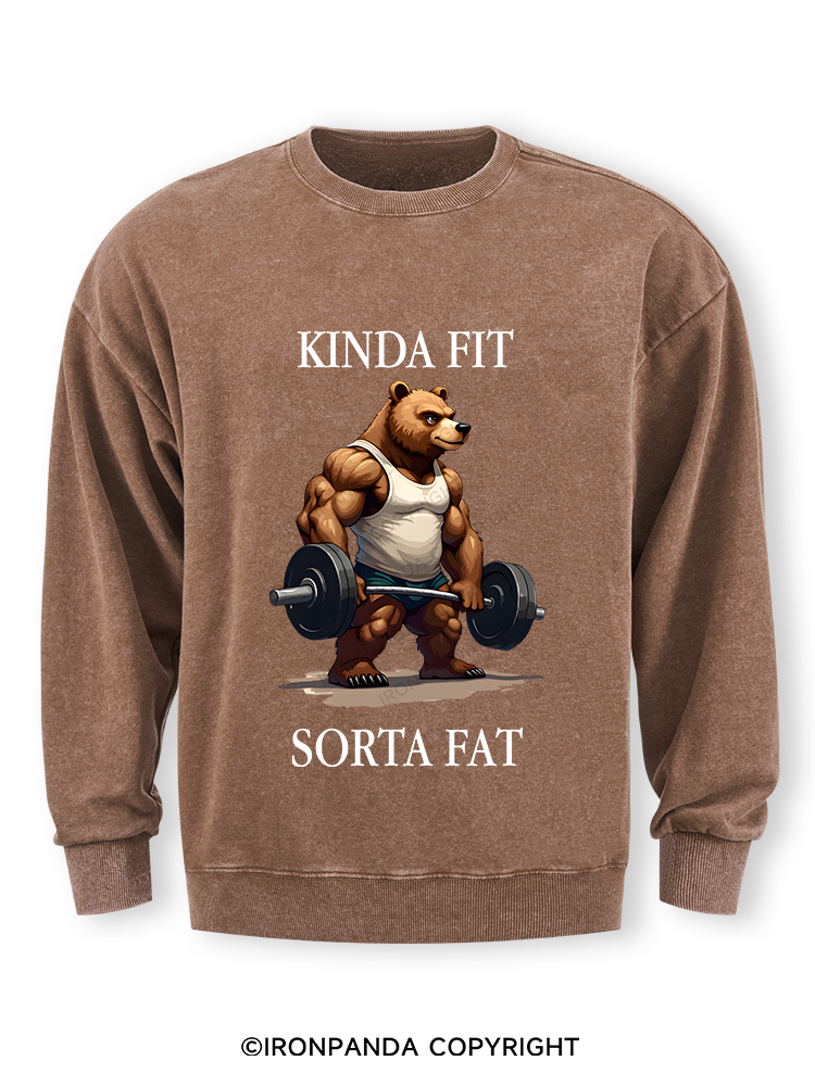 KINDA FIT SORTA FAT MUSCLE BEAR Washed Sweatshirt
