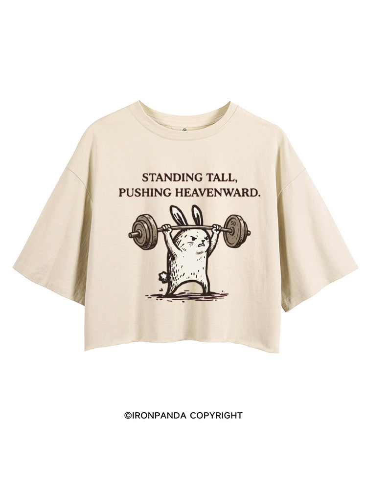 STANDING TALL, PUSHING HEAVENWARD CROP TOPS
