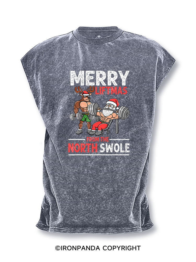 MERRY LIFTMAS FROM THE NORTH SWOLE Cut Off Tank