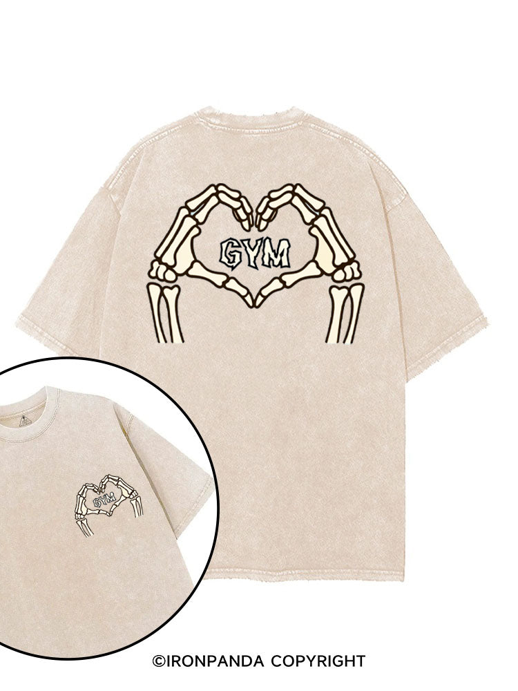 DEAD INSIDE BUT STILL LOVE GYM printed Gym Shirt