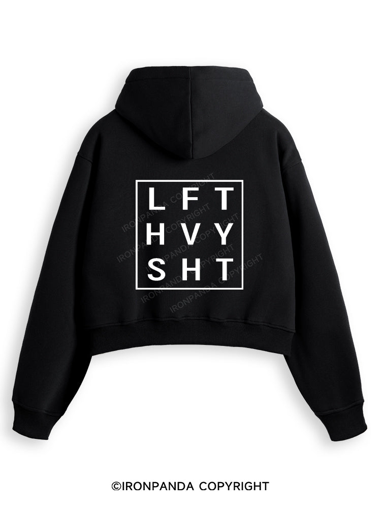 LFT HVY SHT Fleece Crop Zip Up Hoodie