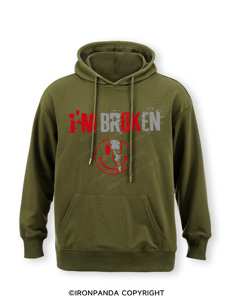 I’m Broken And Smiling Classic Gym Hoodie