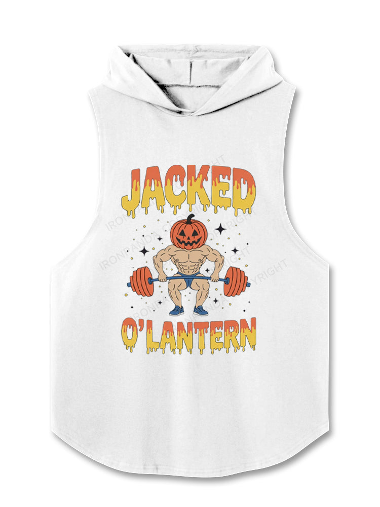 Jacked O Lantern Halloween Pumpkin Hooded Tank