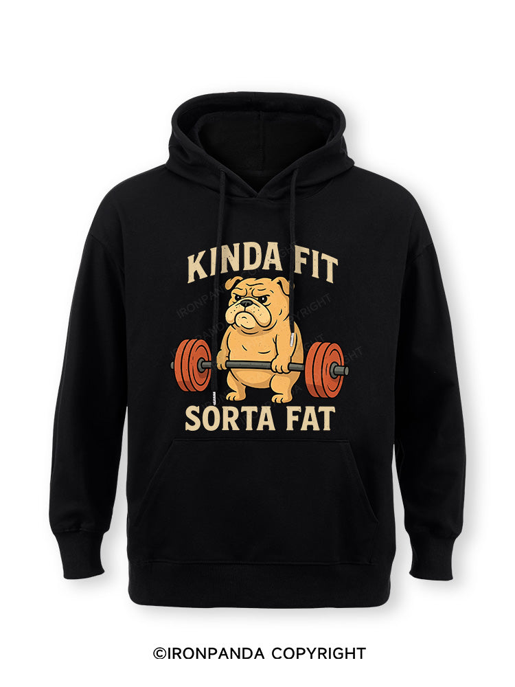 Kinda Fit Sorta Fat Dog New Classic Gym Hoodie