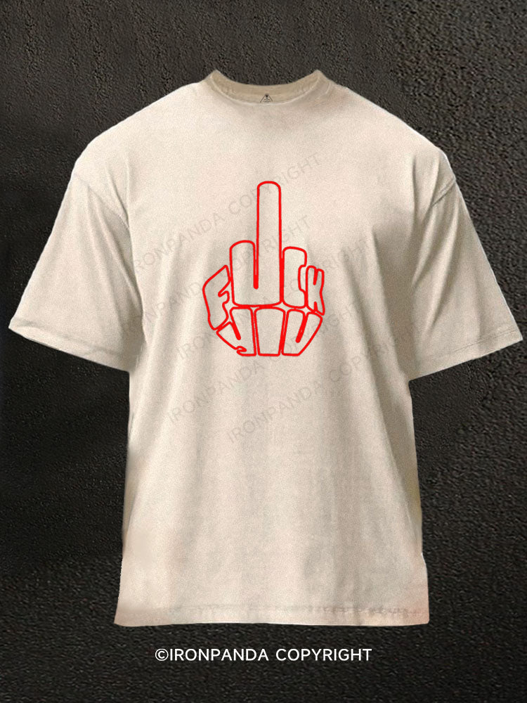 F*CK YOU Washed Gym Shirt