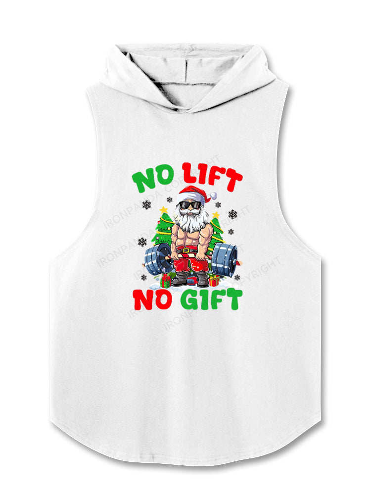 No Lift No Gift Santa Claus Hooded Tank