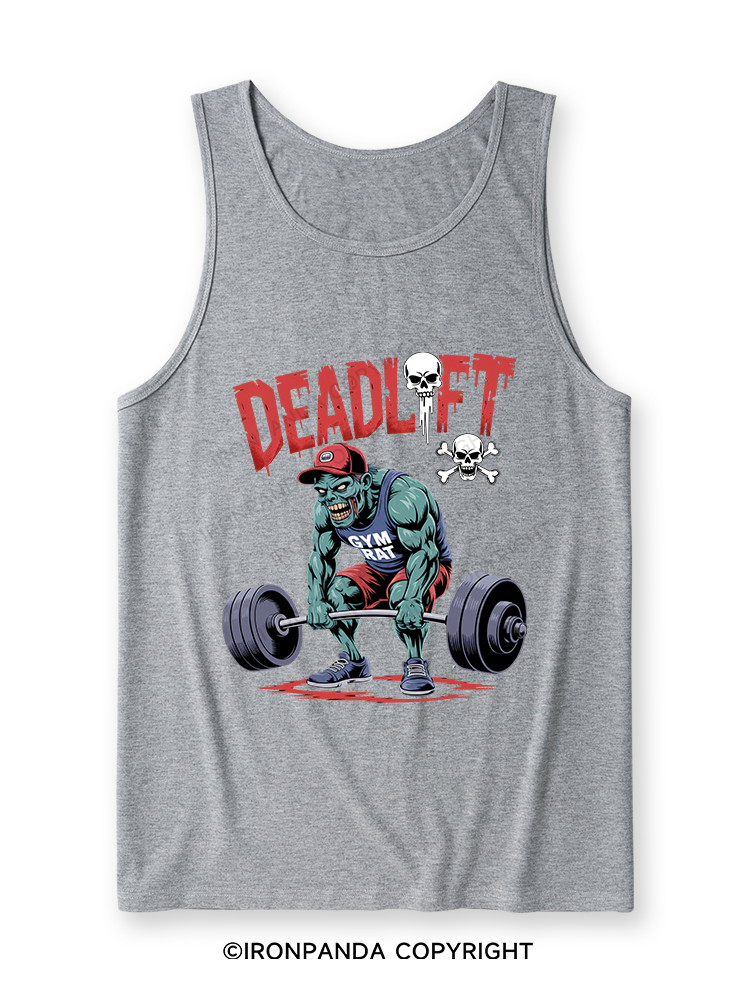 Zombie Funny Deadlift Ultra Soft Heather Tank