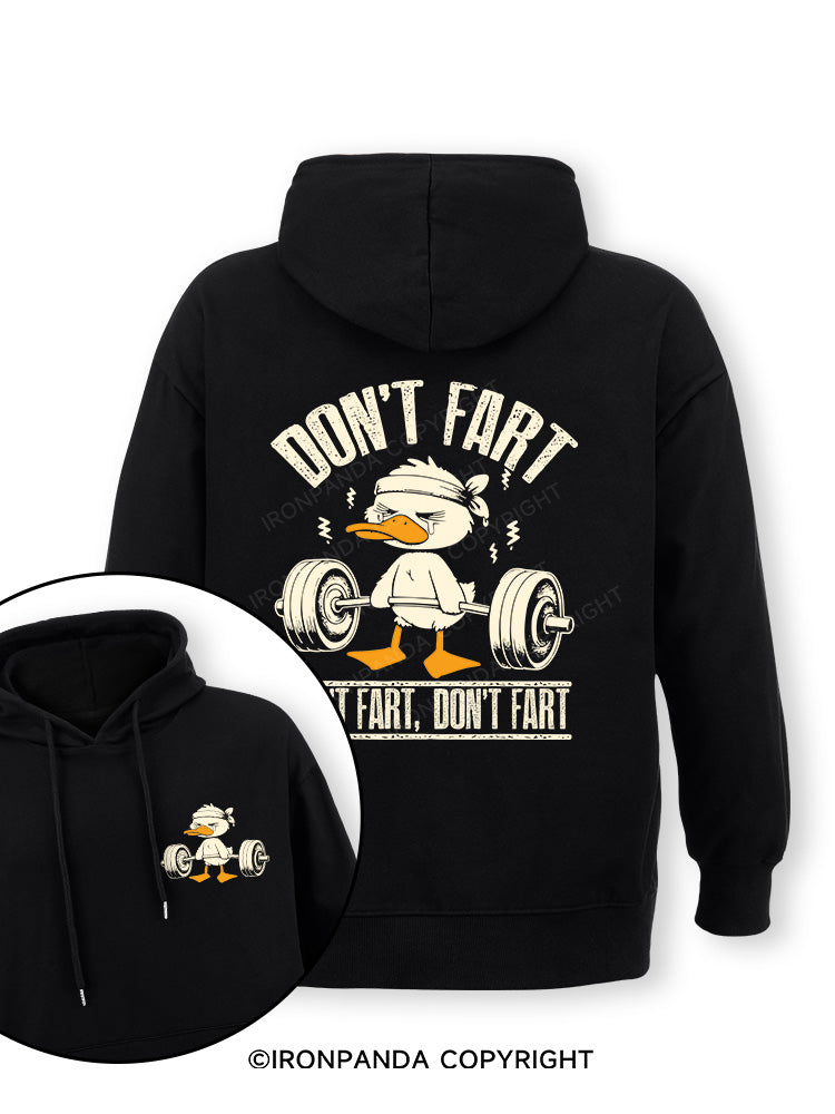 Don't Fart Duck Double-Sided Printed Classic Gym Hoodie