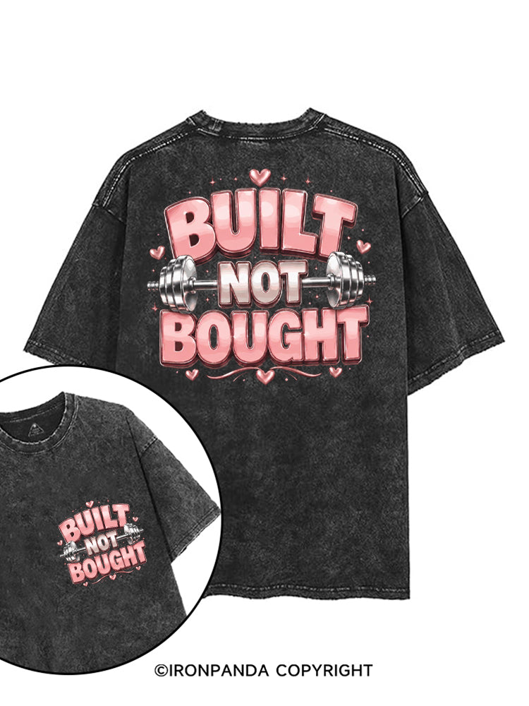 BUILT NOT BOUGHT POSITIVE GYM printed Gym Shirt