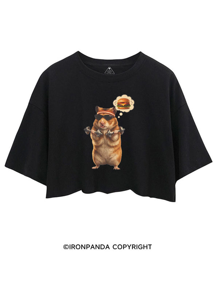Gym Hamburger Hamster CROP TOPS