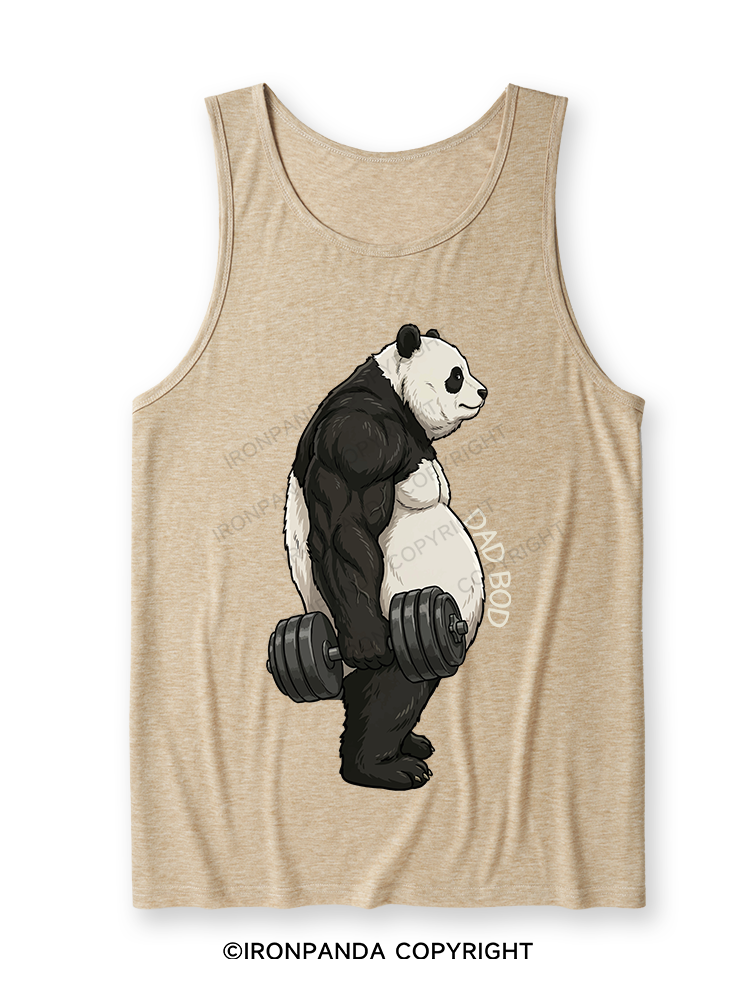 Dad Bod Panda Ultra Soft Heather Tank
