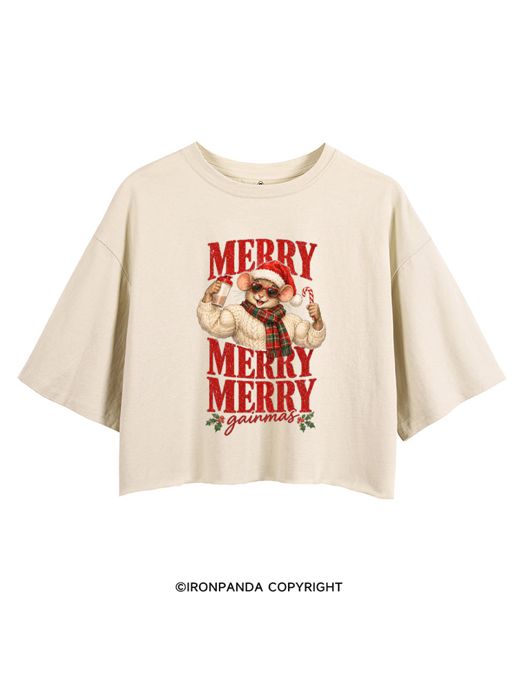 Merry Merry Merry Gainmas CROP TOPS