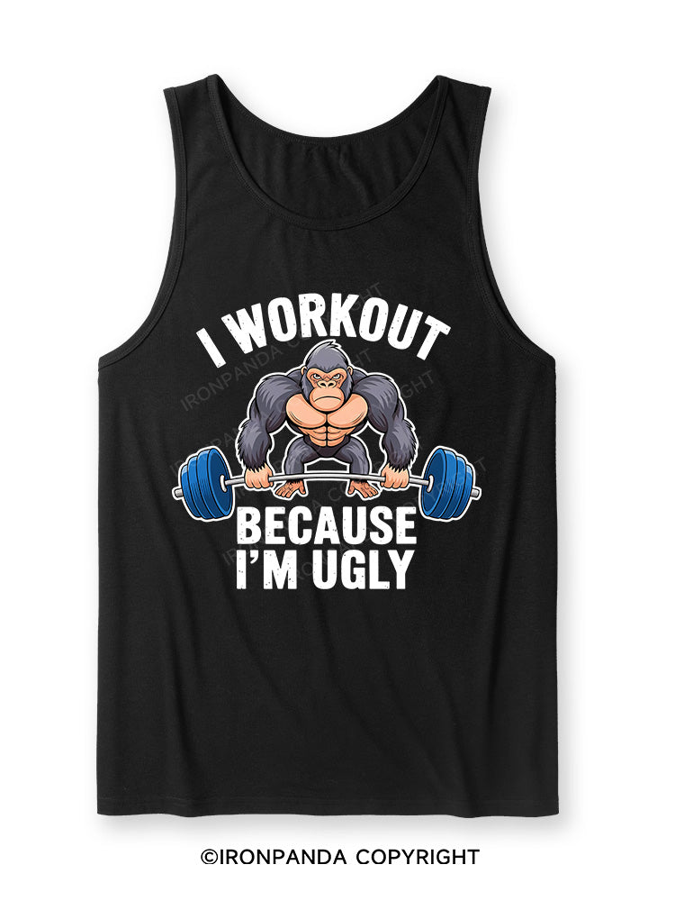 I workout because I'm ugly Ultra Soft Heather Tank