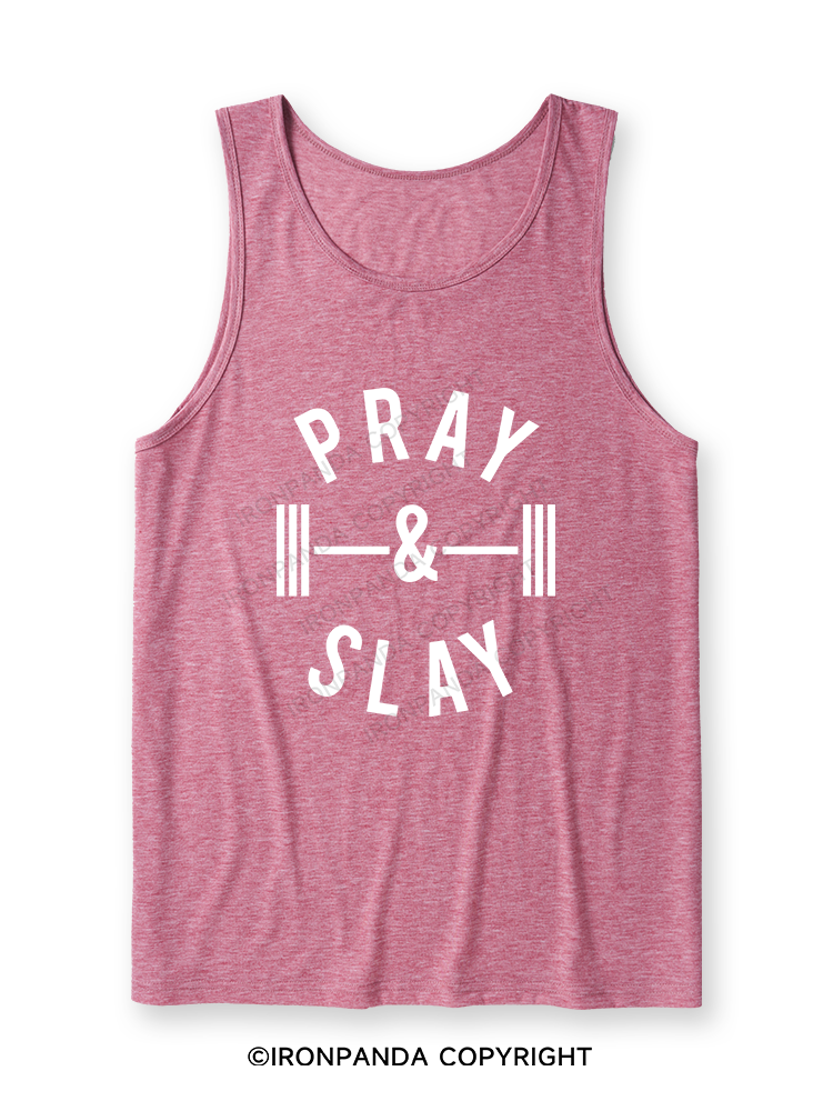 PRAY AND SLAY Ultra Soft Heather Tank