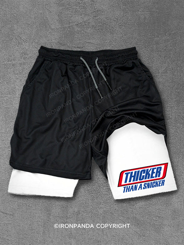 thicker than a snicker Performance Training Shorts