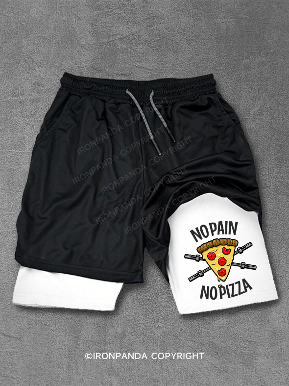 no pain no pizza Performance Training Shorts