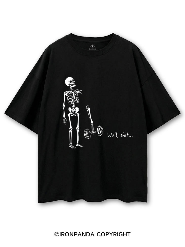 Well Shit Funny Skeleton COTTON PUMP COVER