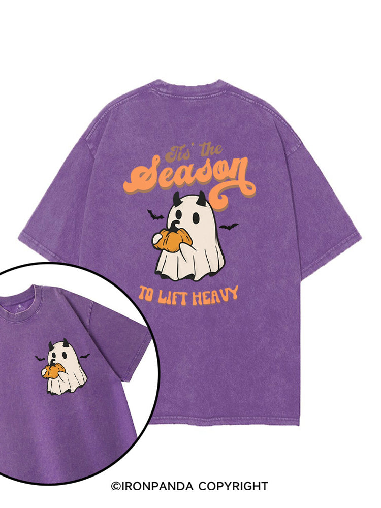 Tis the Season to Lift Heavy printed Gym Shirt