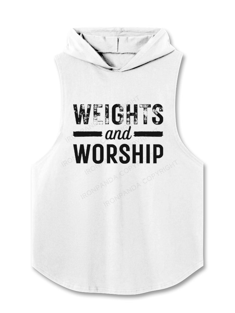 Weights and Worship Hooded Tank
