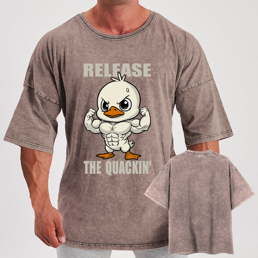 Release The Quackin Washed Gym Shirt