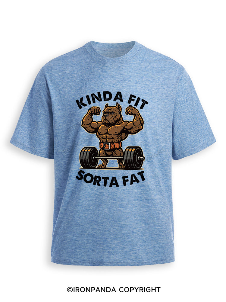 KINDA FIT SORTA FAT DOG Ultra Soft Heather T-Shirt