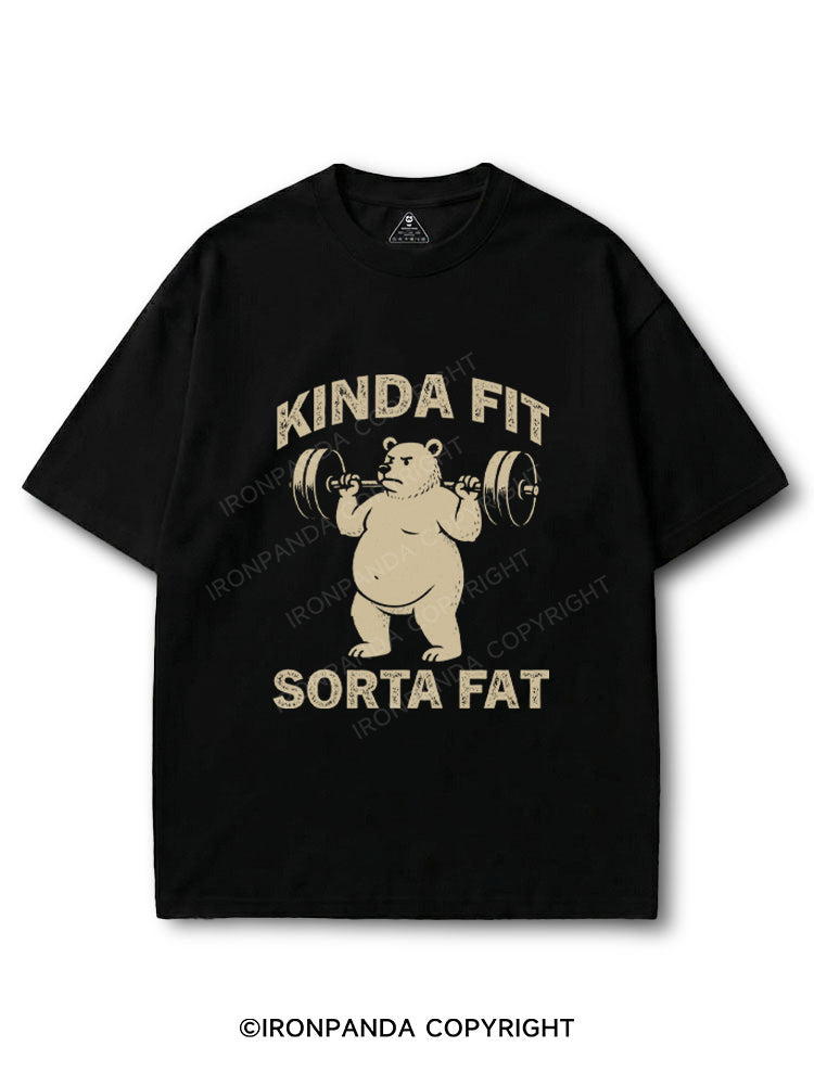 Kinda Fit Sorta Fat Humor Body Positive COTTON PUMP COVER