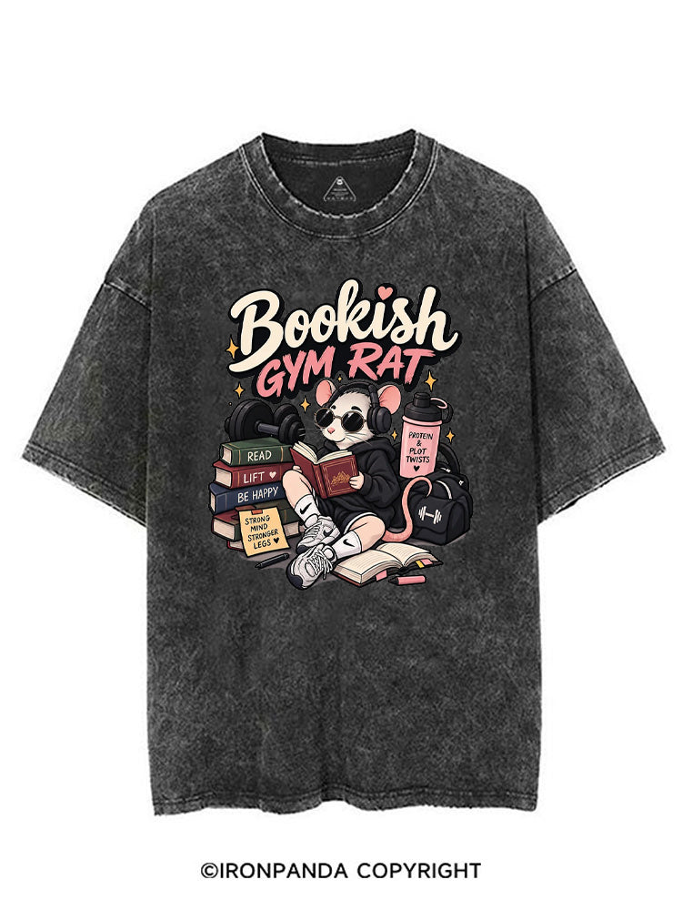 BOOKISH GYM RAT VINTAGE GYM SHIRT