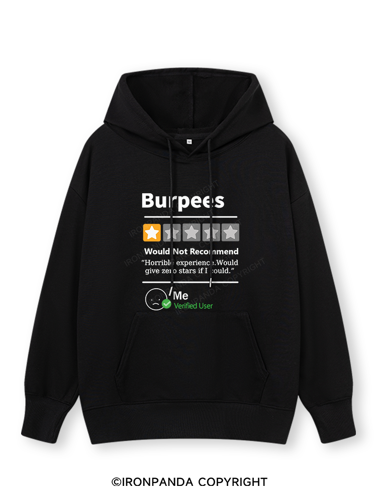 BURPEES REVIEWED Classic Gym Hoodie