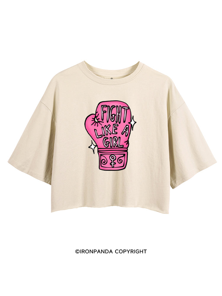 FIGHT LIKE A GIRL BOXING CROP TOPS