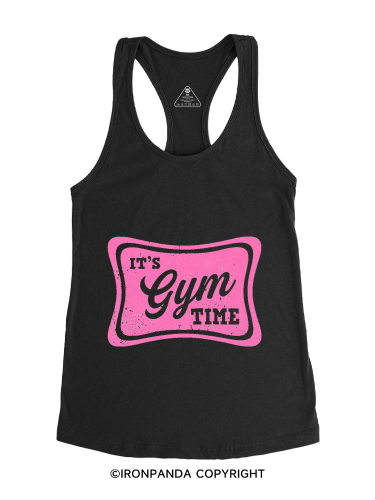 IT'S GYM TIME PINK STYLE Gym Racerback Tank