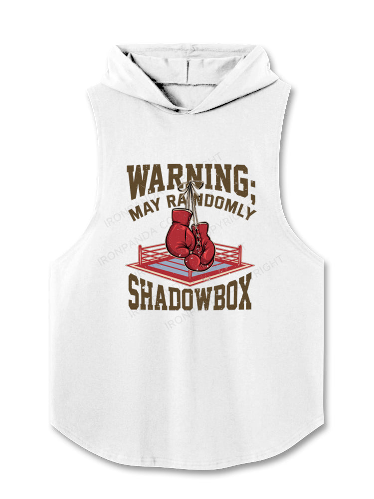 Boxing Warning May Randomly Shadowbox Hooded Tank