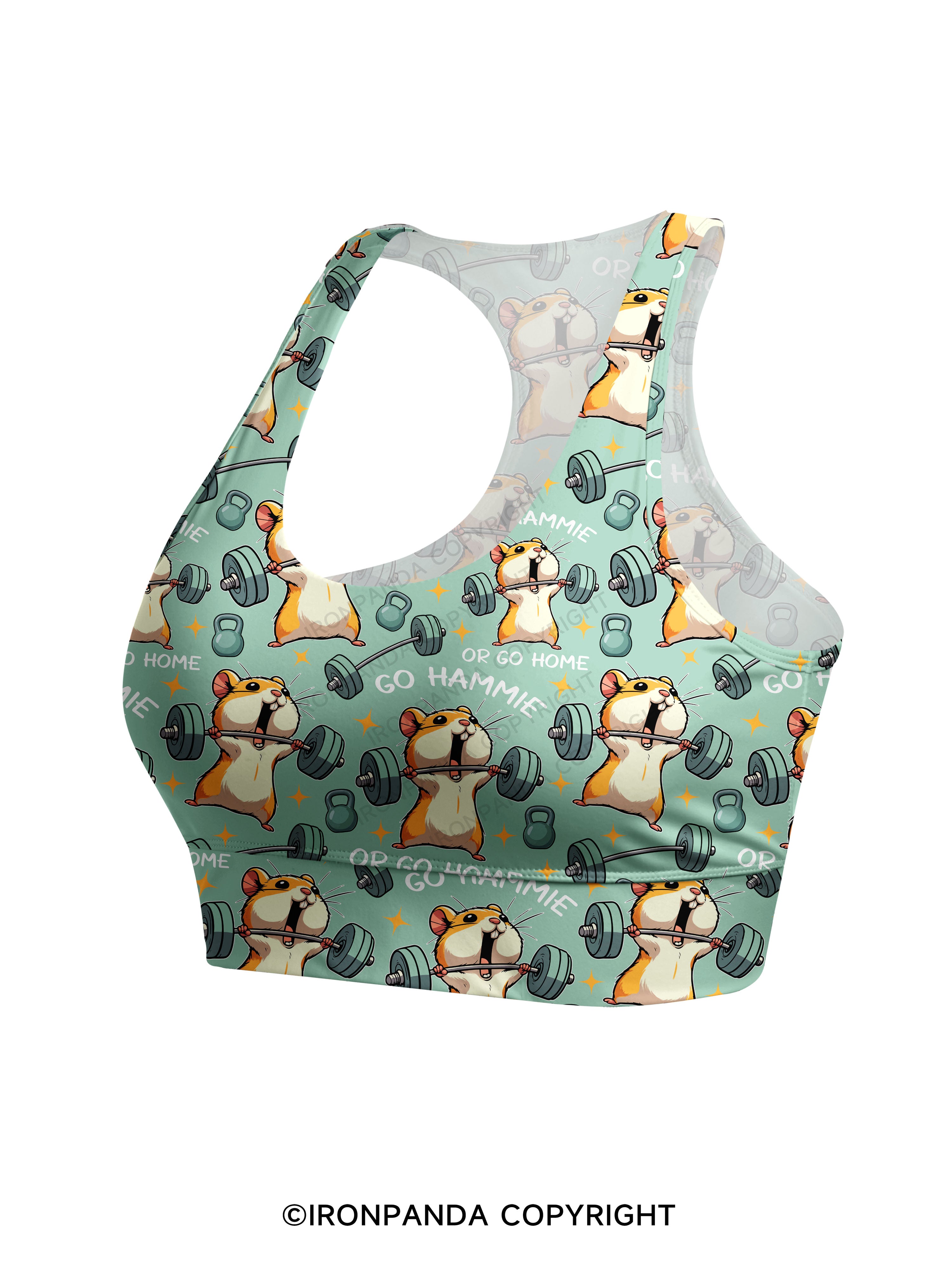Go hammie or go home! Racerback Sports Bra