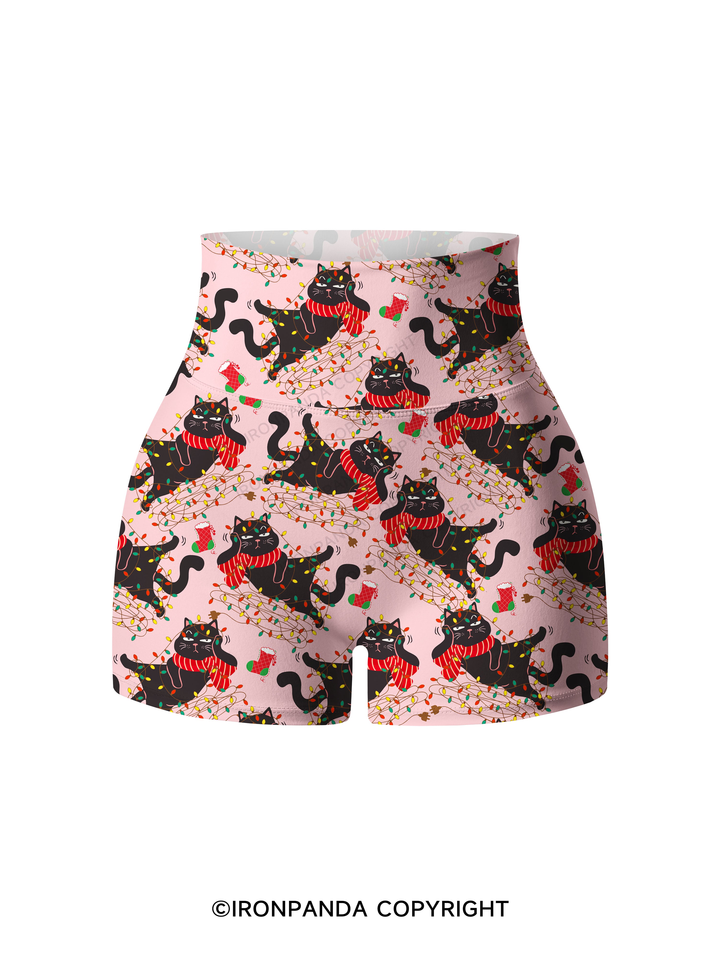 IT'S FINE I'M FINE EVERYTHING IS FINE Printed Yoga Shorts