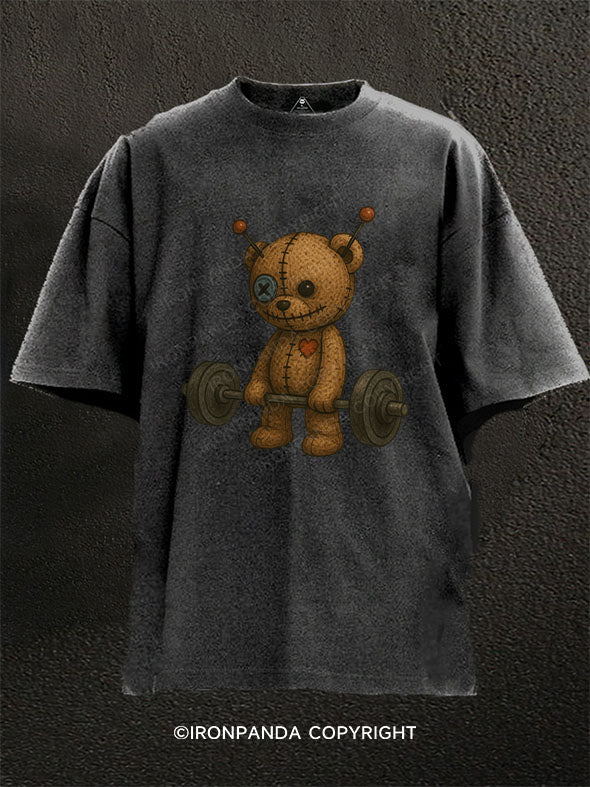Voodoo Bear Weightlifting Washed Gym Shirt