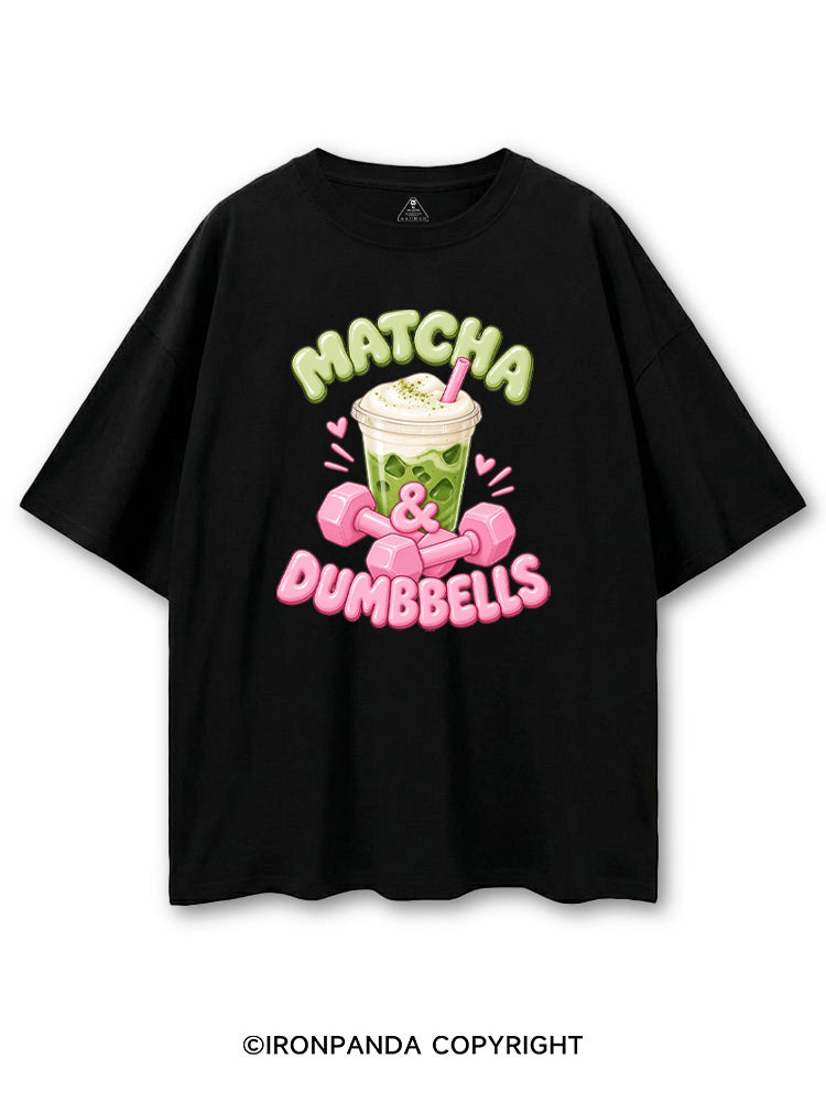 MATCHA & DUMBBELLS MATCHA GYM LOVER COTTON PUMP COVER