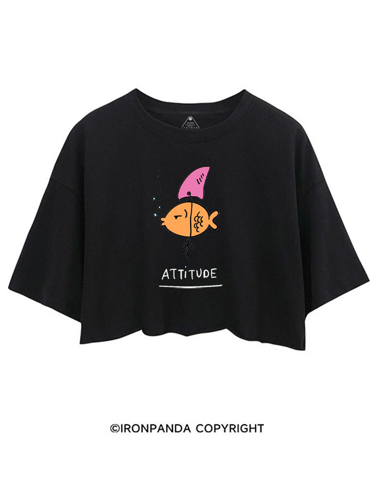 THIS IS MY ATTITUDE CROP TOPS