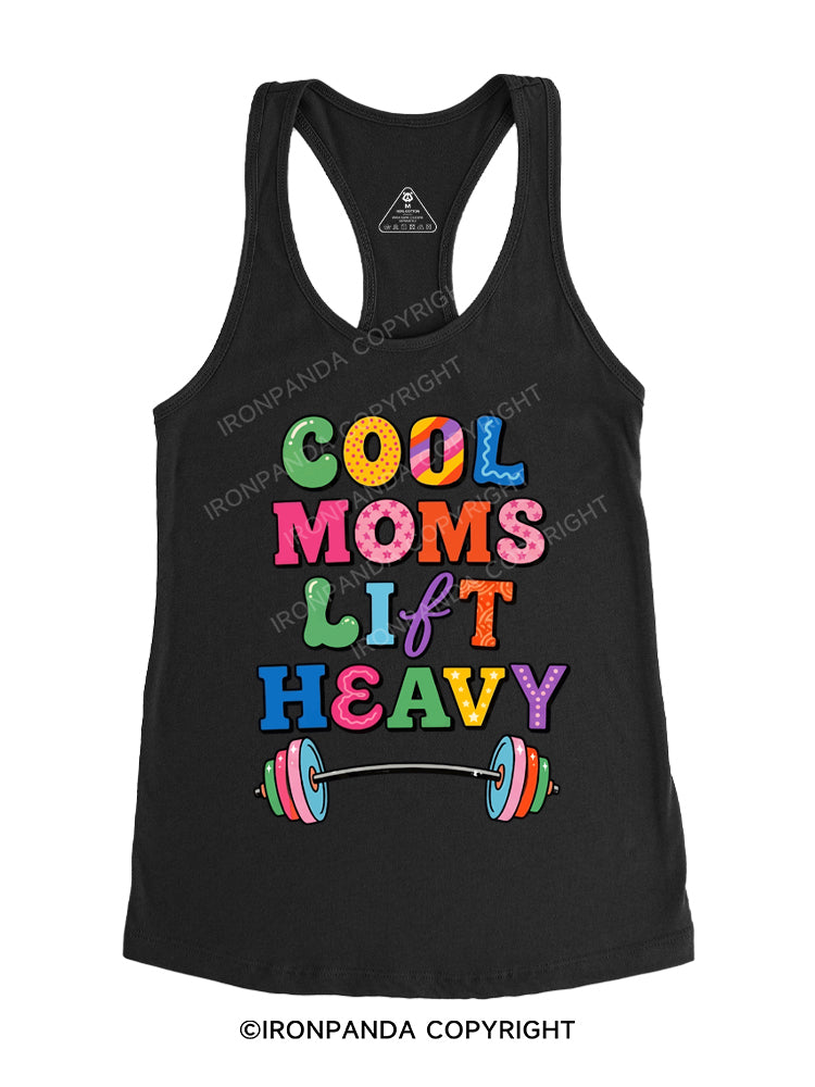 COOL MOMS LIFT HEAVY Gym Racerback Tank