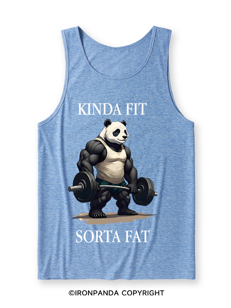 Kinda Fit Sorta Fat Washed Gym Ultra Soft Heather Tank