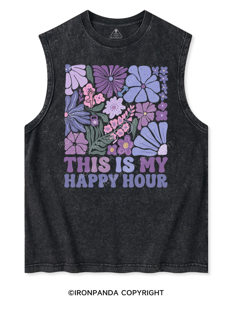 THIS IS MY HAPPY HOUR Washed Tank