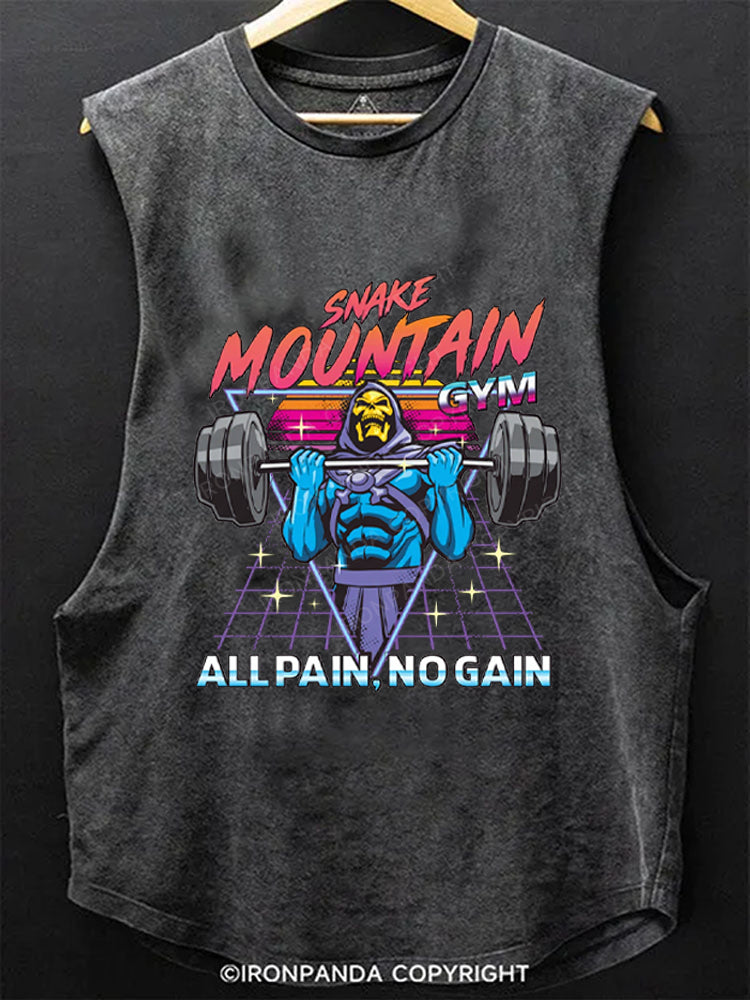 All pain, No gain Deadlift Scoop Bottom Cotton Tank