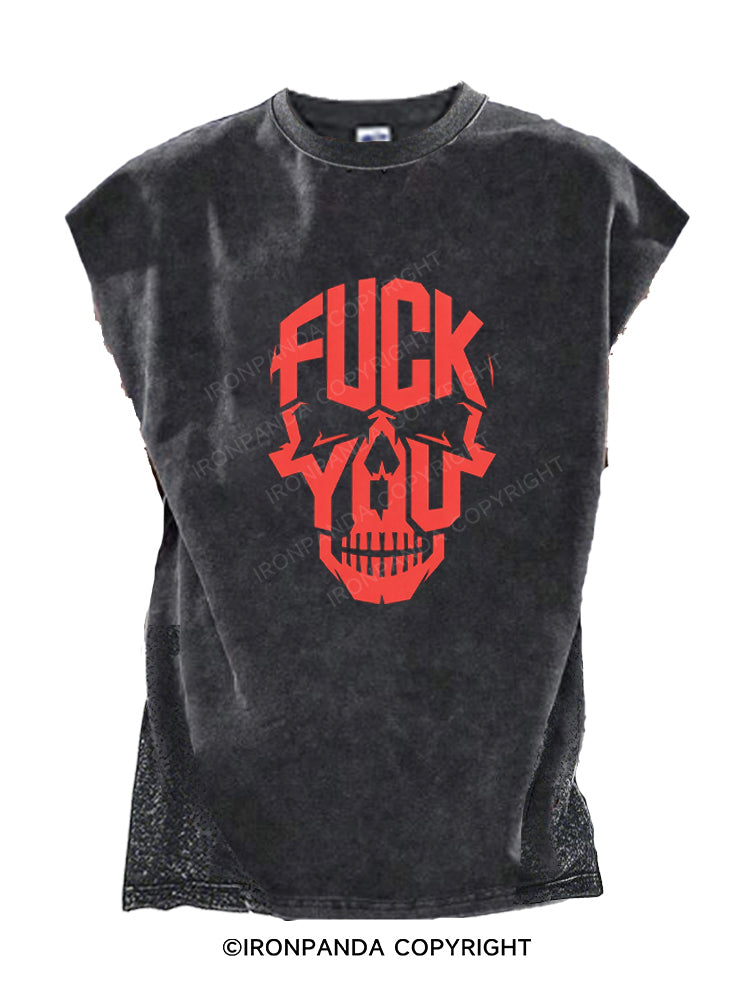 F*ck Skeleton Cut Off Tank