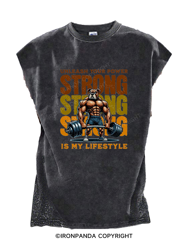 Strength Is My Lifestyle Cut Off Tank