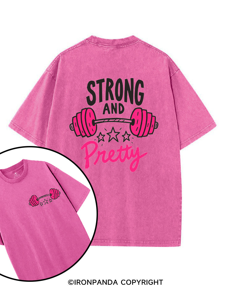 Strong and Pretty printed Gym Shirt