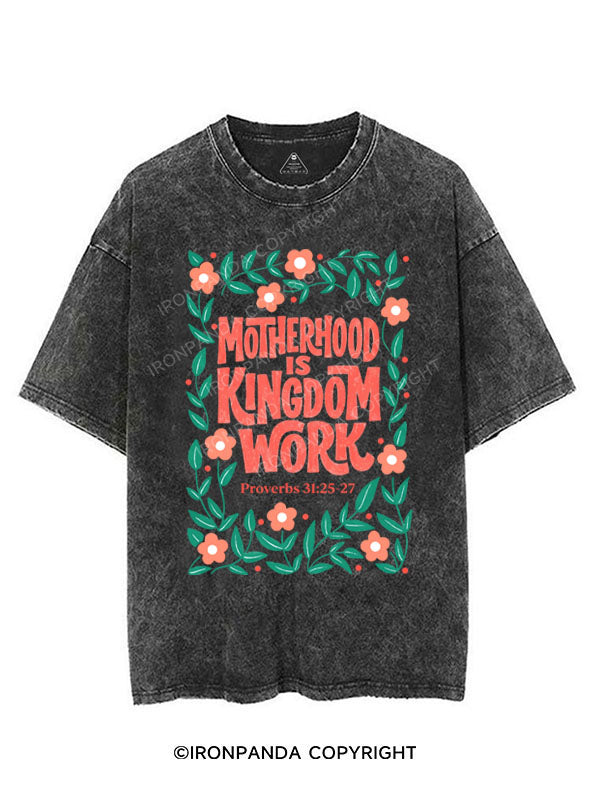 MOTHERHOOD IS KINGDOM WORK VINTAGE GYM SHIRT