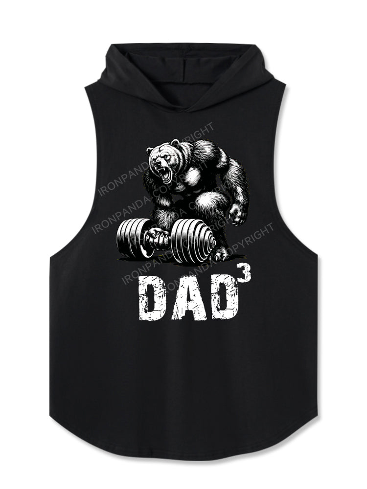 Dad Bear Hooded Tank
